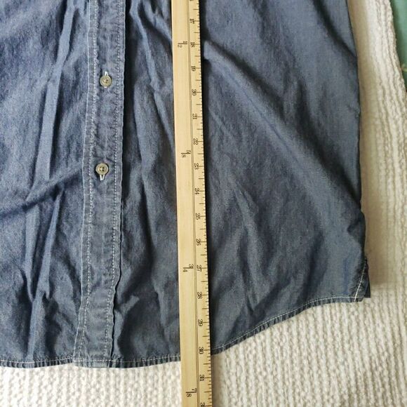 Calvin Klein Jeans Denim Long Sleeve Button Down Shirt Men's Size M - Picture 9 of 10